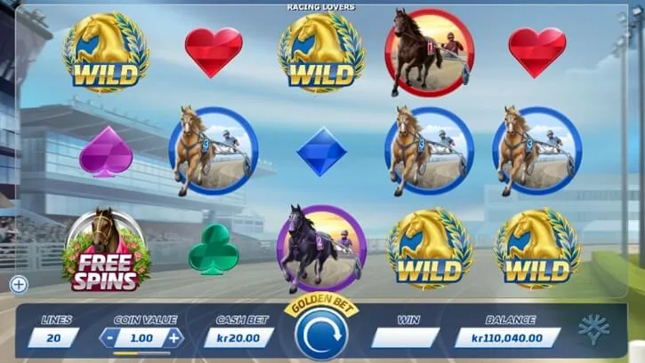 racing lovers slot screen