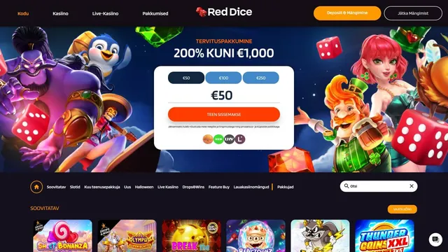 reddice kasiino veebileht