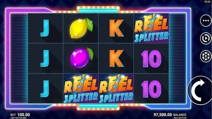 reel splitter slot screen