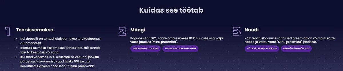 respin kasiino stardipaketti tingimused