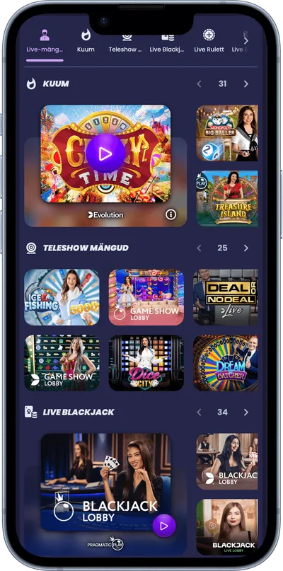 respin kasiino mobiilne veebileht live kasiino