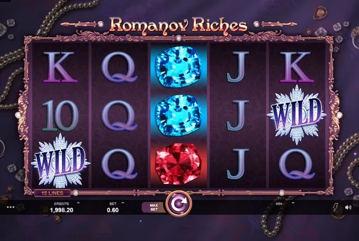 romanov riches slot screen