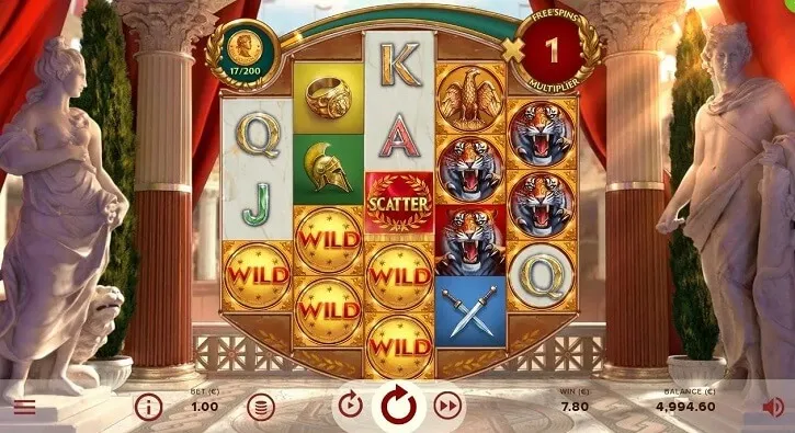 rome the golden age slot screen