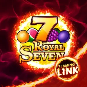 royal seven flaming link slot icon