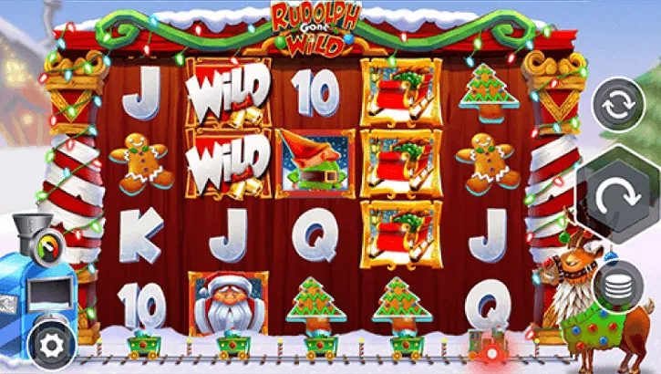 rudolph gone wild slot screen