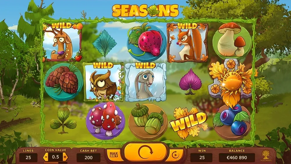 seasons slot screen