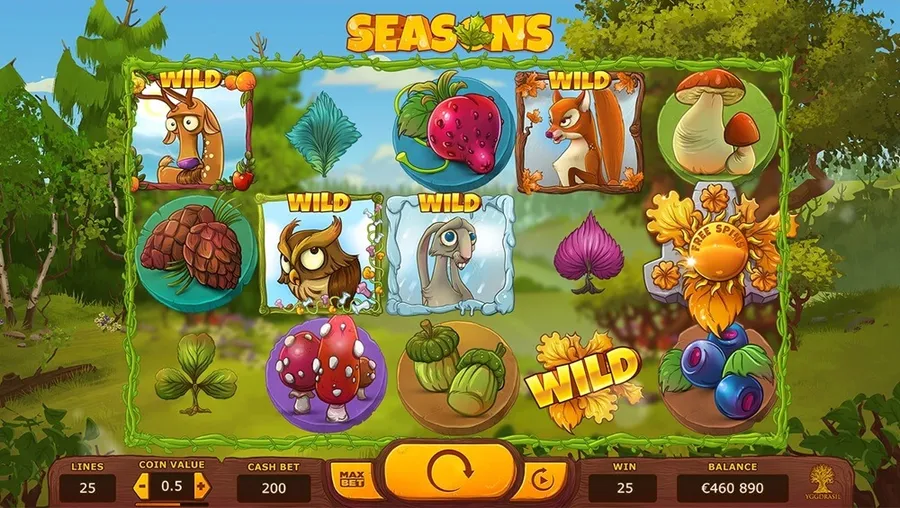 seasons slot screen