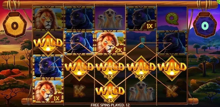 serengeti kings slot freespins