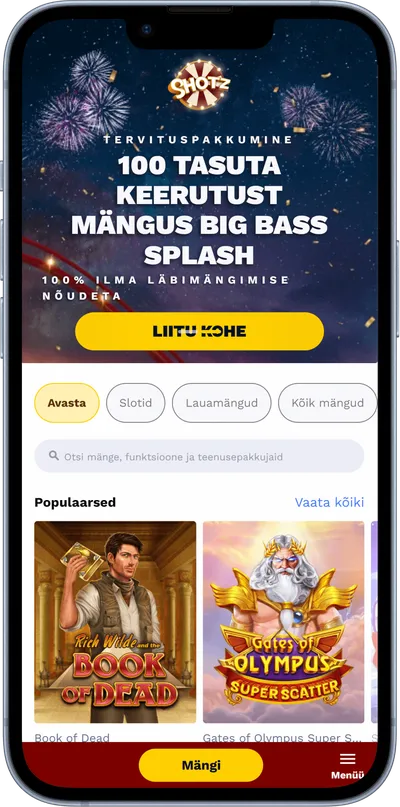 shotz mobiilne veebileht