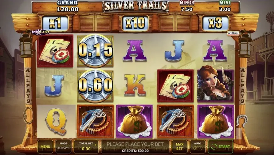 silver trails slot icon