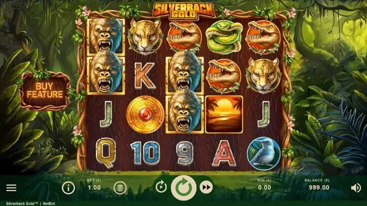 silverback gold slot screen