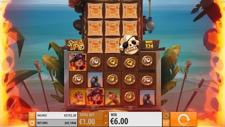 skulls up slot bonus