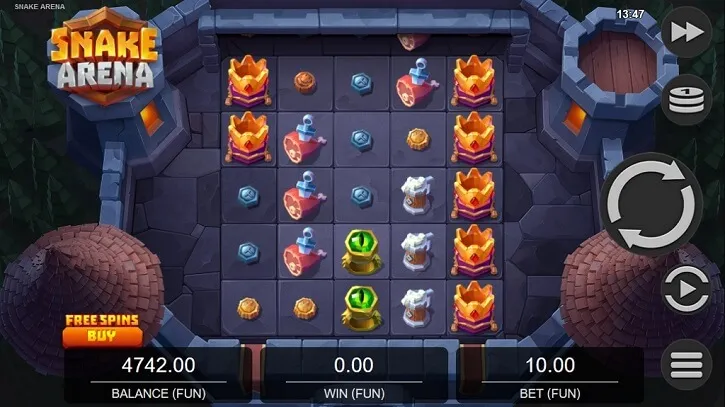 snake arena slot screen