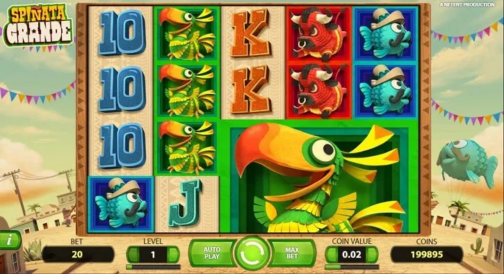 spinata grande slot screen