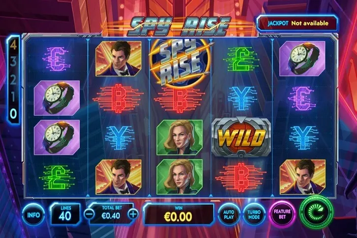 spy rise slot screen
