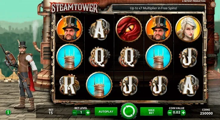 steam tower slot screen
