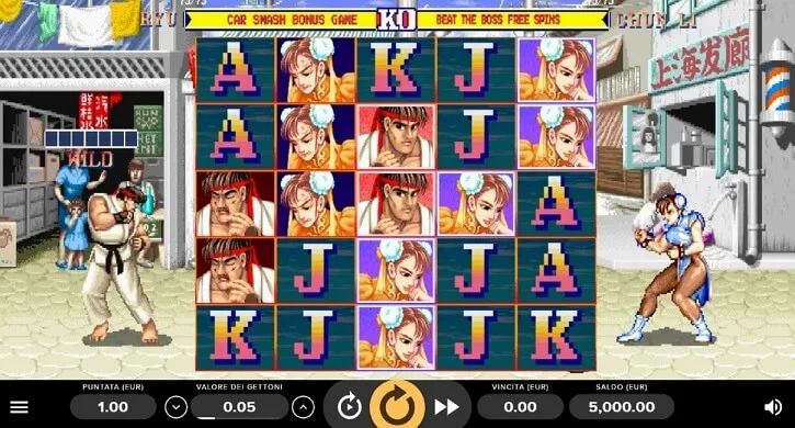 street fighter 2 slot screen
