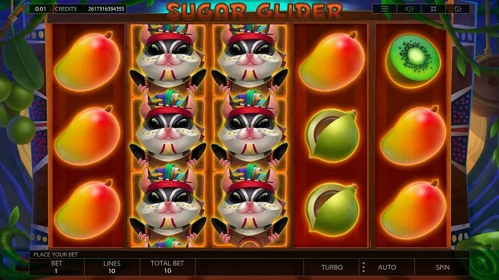 sugar glider slot screen
