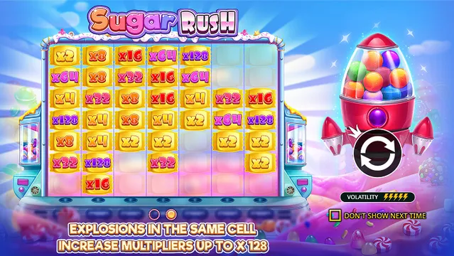 sugar rush slot main screen