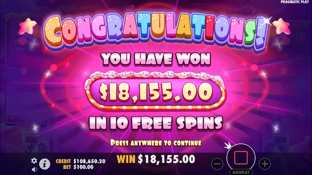 sugar rush slot big win