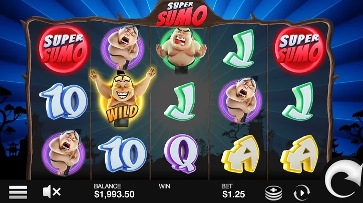 super sumo slot screen