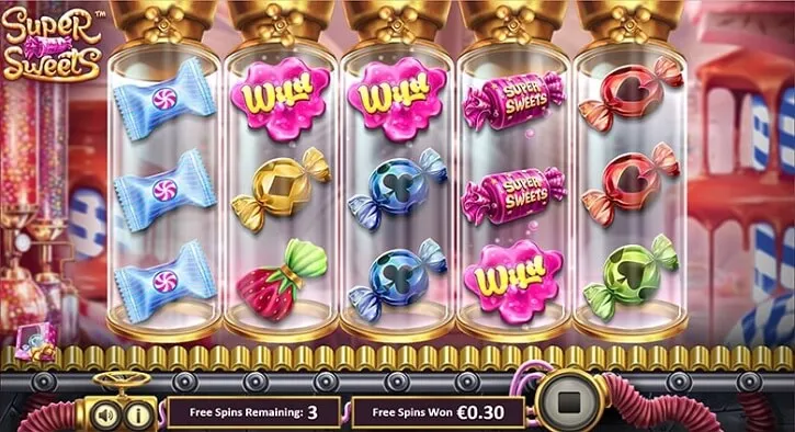 super sweets slot screen