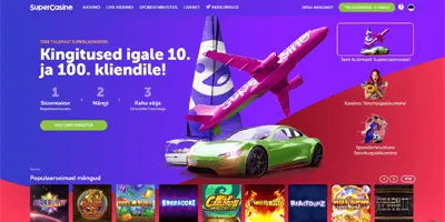 supercasino veebileht avamine