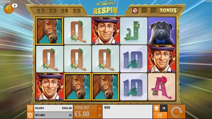 tales of dr dollitle slot screen