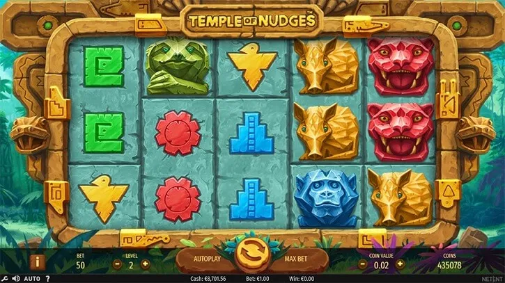 temple of nudges slot screen