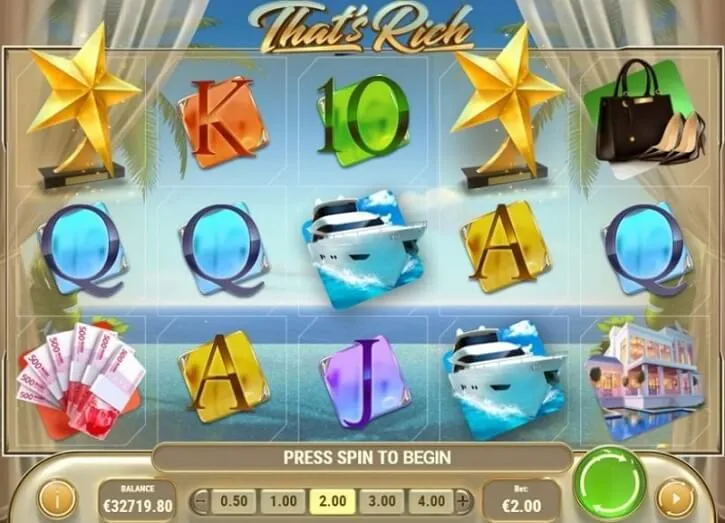 thats rich slot screen