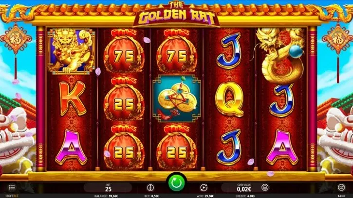 the golden rat slot screen