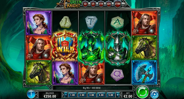the green knight slot screen