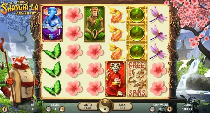 the legend of shangri-la slot screen