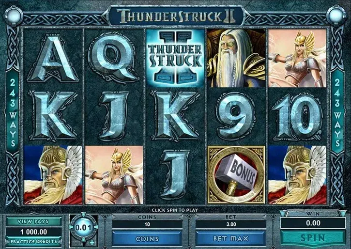 thunderstruck2 slot screen