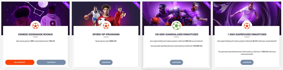 tonybet kasiino pakkumised