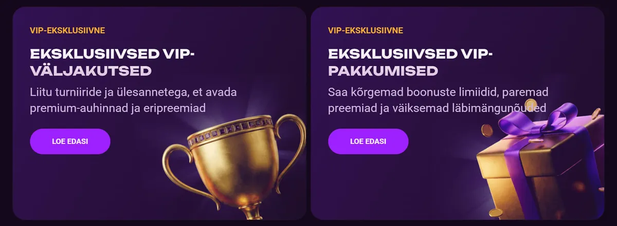 Tonybet vip klubi eelised ja boonused