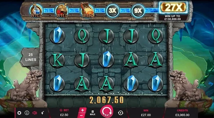 treasures of lion city slot screen