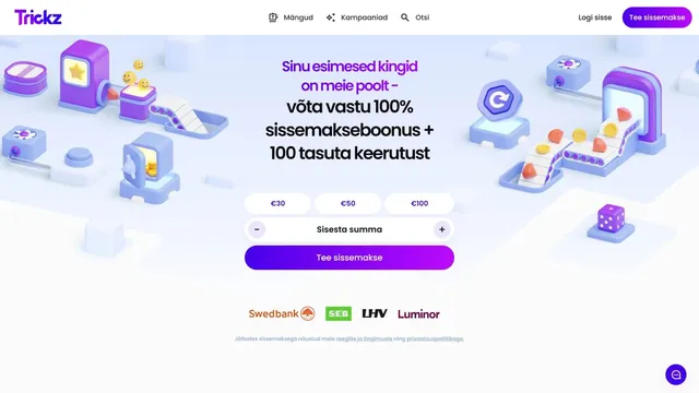 trickz kasiino veebileht