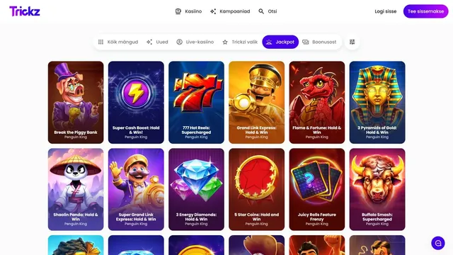 trickz kasiino jackpot mÀngud