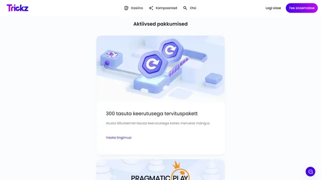 trickz kasiino kampaaniad