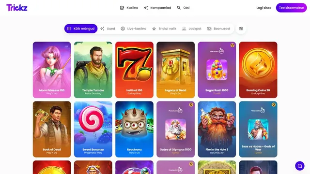 trickz kasiino mÀnguautomaadid