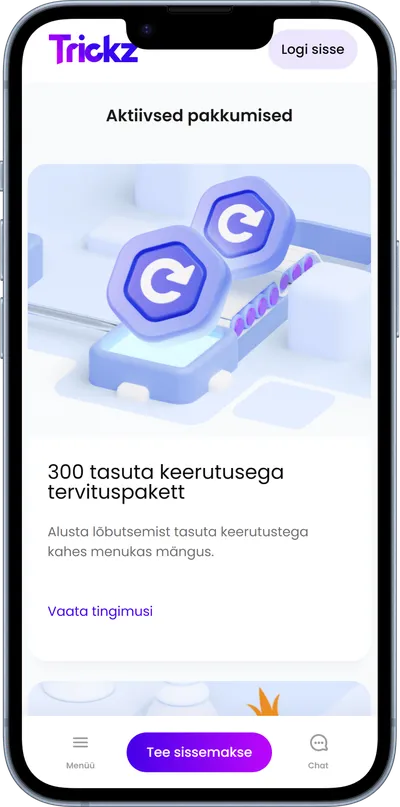 trickz kasiino mobiilne veebileht kampaaniad