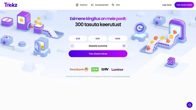 trickz kasiino veebileht