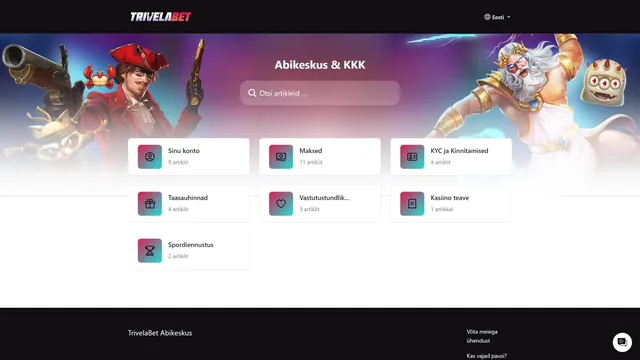 trivelabet kasiino abikeskus
