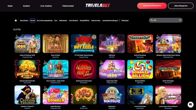 trivelabet kasiino mänguautomaadid