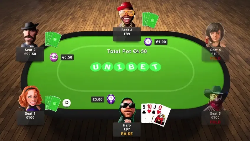unibet pokkeri laud