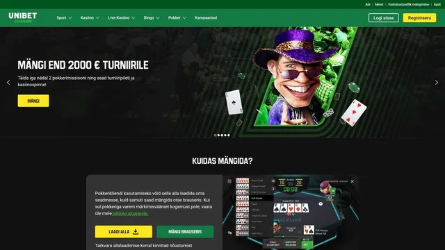 unibet kasiino poker