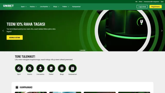 unibet kasiino veebileht