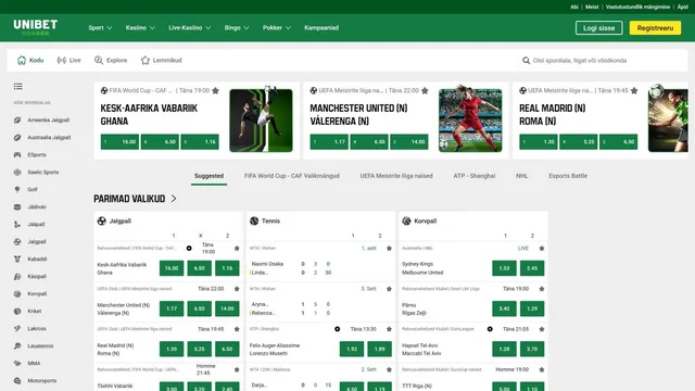 unibet spordiennustus