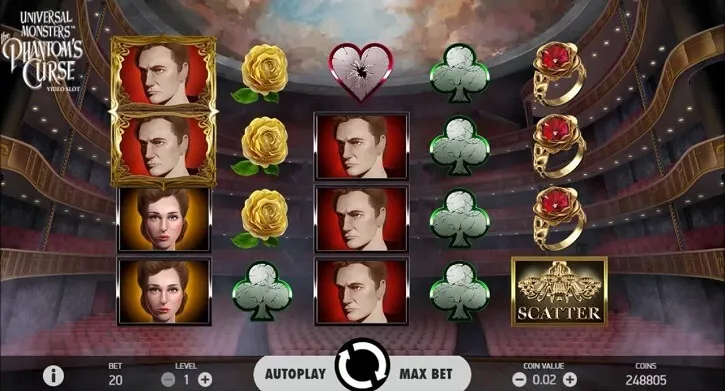 universal monsters the phantoms curse slot screen